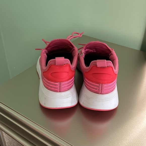 Adidas, hot pink and orange sneakers - Picture 2 of 10